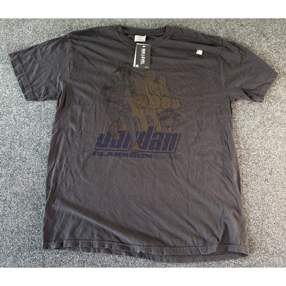 500 Level Jordan Clarkson New York Knicks Comfort Colors T-Shirt Mens XL Black